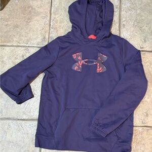 Under Armour Purple Hoodie with Pink Logo